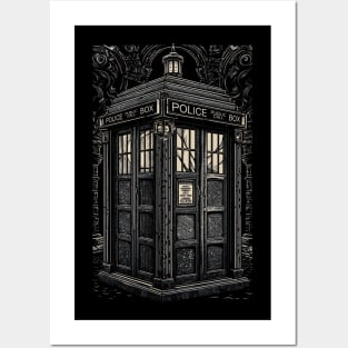 Gothic Tardis Posters and Art